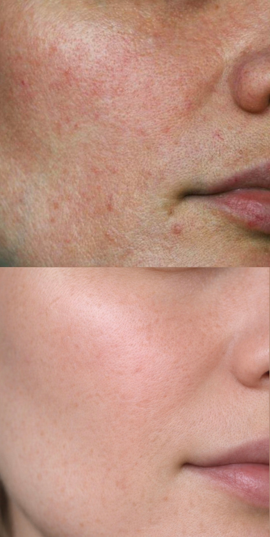 Organski serum za obraz v rjavi steklenički na čisti podlagi